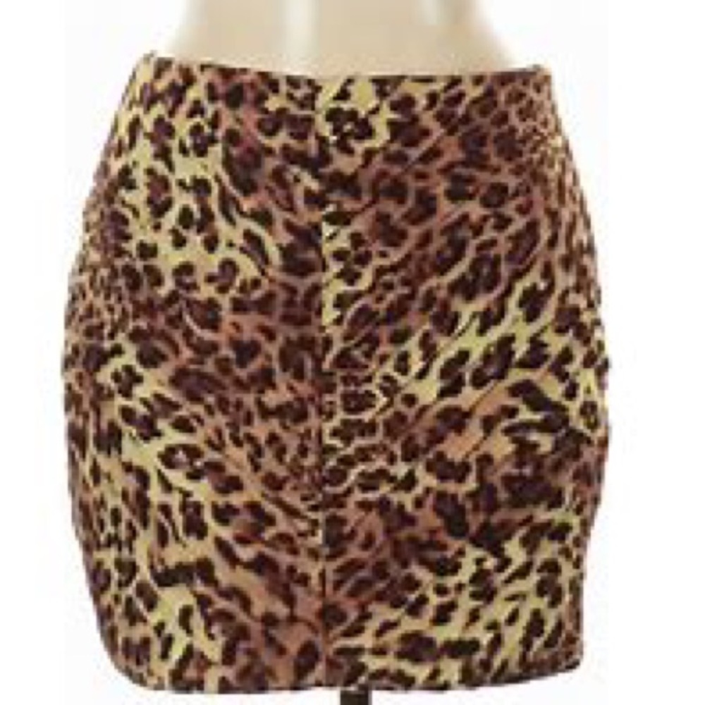 Torn By Ronny Kobo Animal Print Casual Above Knee